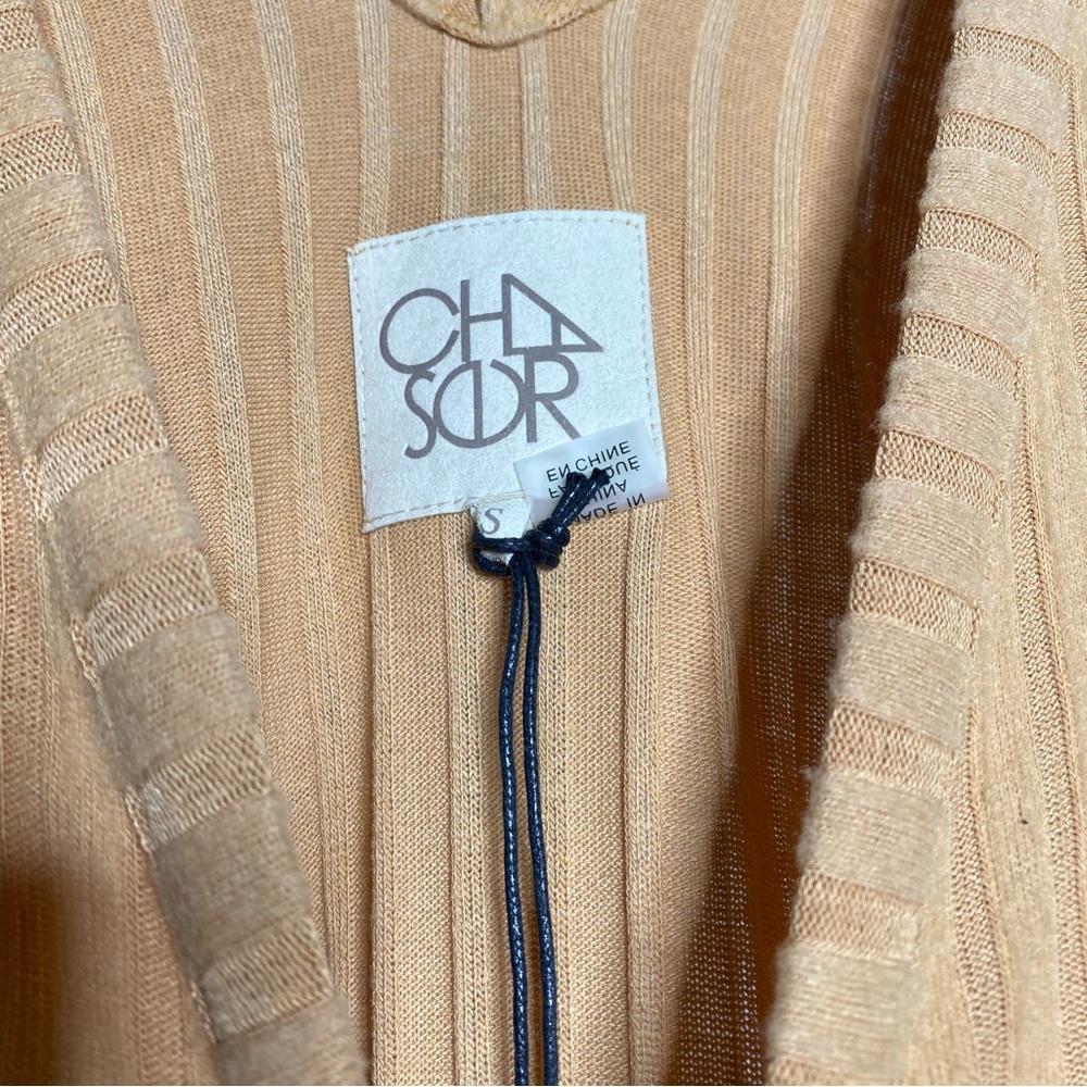 Chaser Yellow Ribbed Ruffle Sleeve Romper — S - Picture 4 of 5